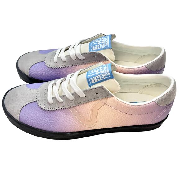 Vans Sport Low Classic Sneaker Shoes Men 9 Women 10.5 Purple Gray White New - Picture 3 of 8